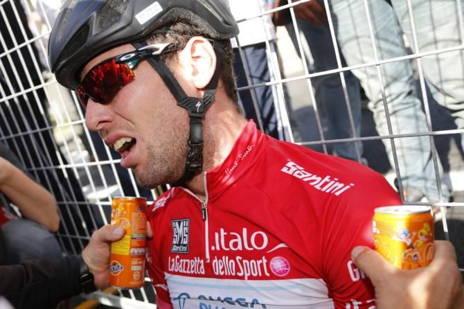 Cavendish couldn't stand after his win on stage 13
