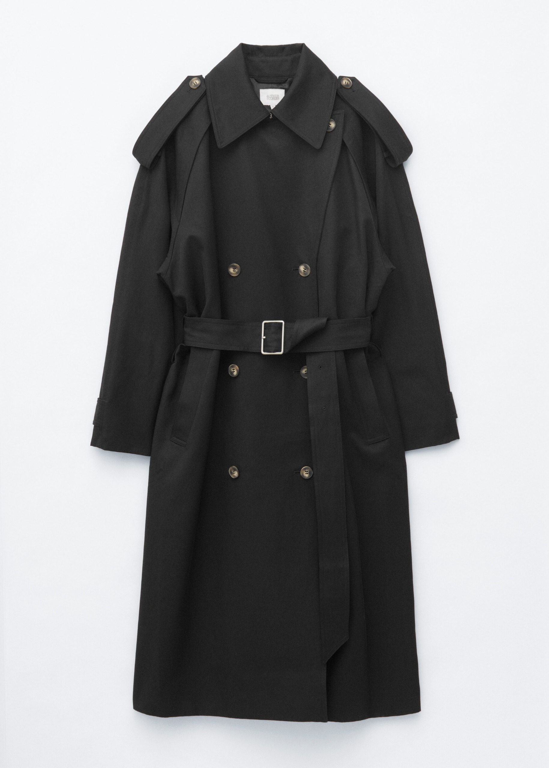 Relaxed Trench Coat - Black