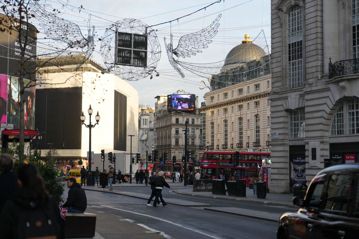 View of Piccadilly Circus in London