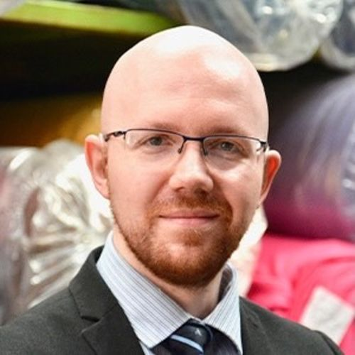 headshot of fabrics expert