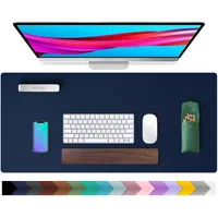 Aothia PU Leather Desk Pad Protector: now $11 at Amazon