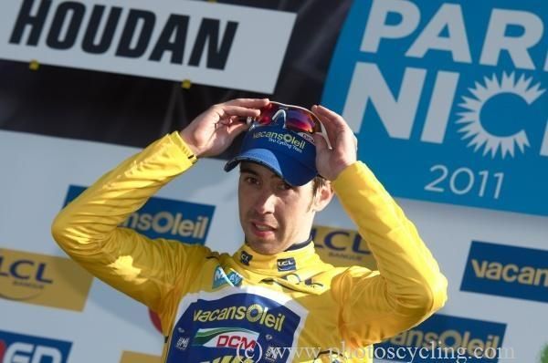 Thomas De Gendt (Vacansoleil-DCM) on the podium.