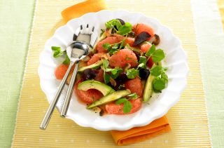 Grapefruit, beetroot and avocado salad