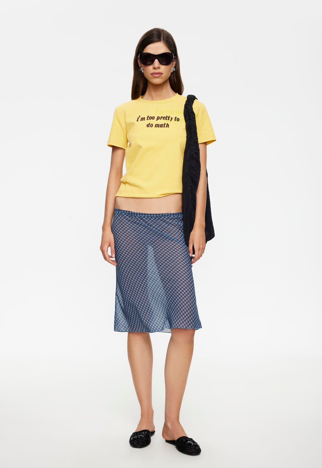 Shoreline Midi Skirt - Smoke Check - Xxs / Smoke Check
