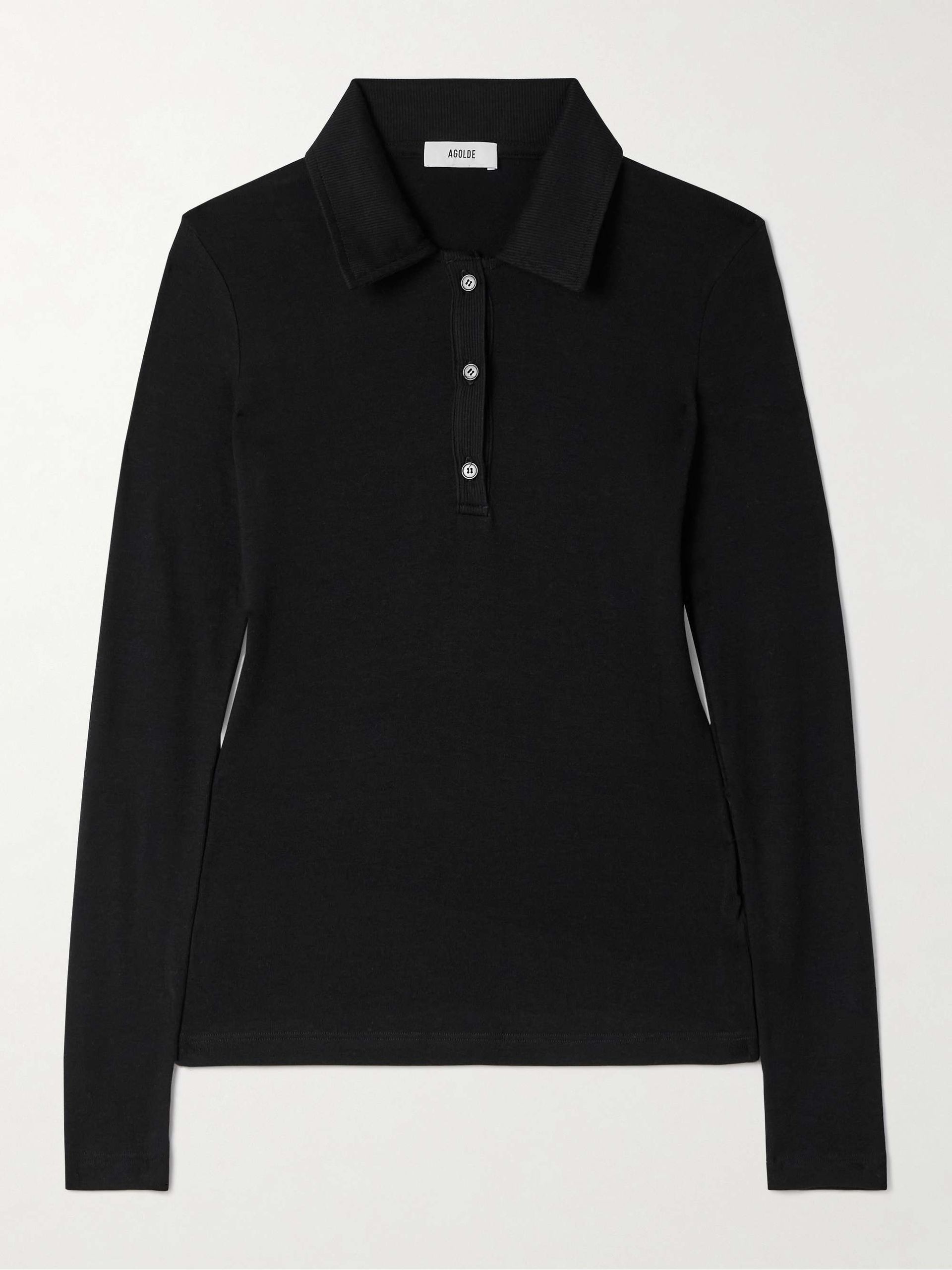 Amos Stretch-Lyocell Polo Shirt
