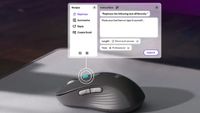Logitech wireless mouse with dedicated AI button