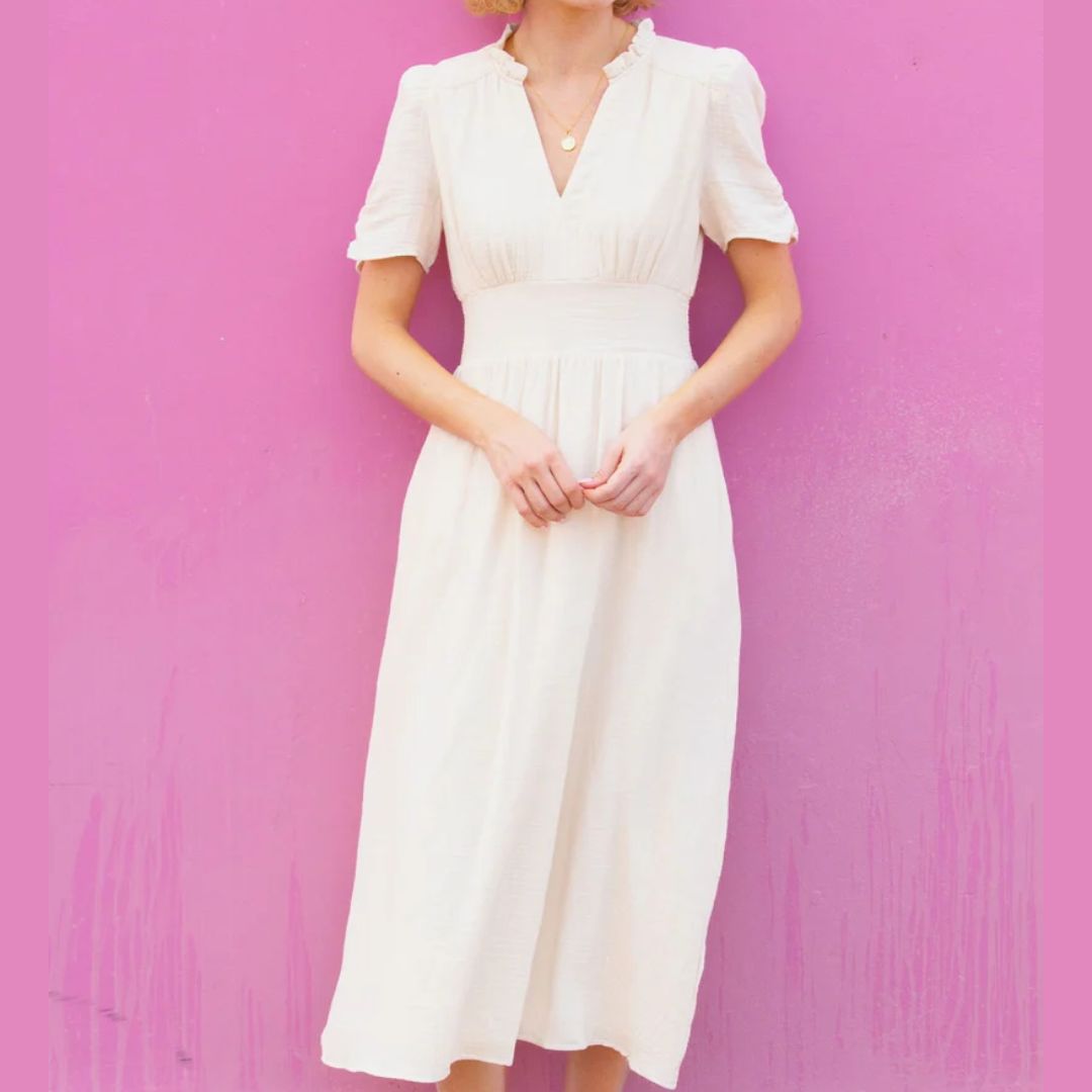 Aspiga Esha Cheesecloth Midi Dress