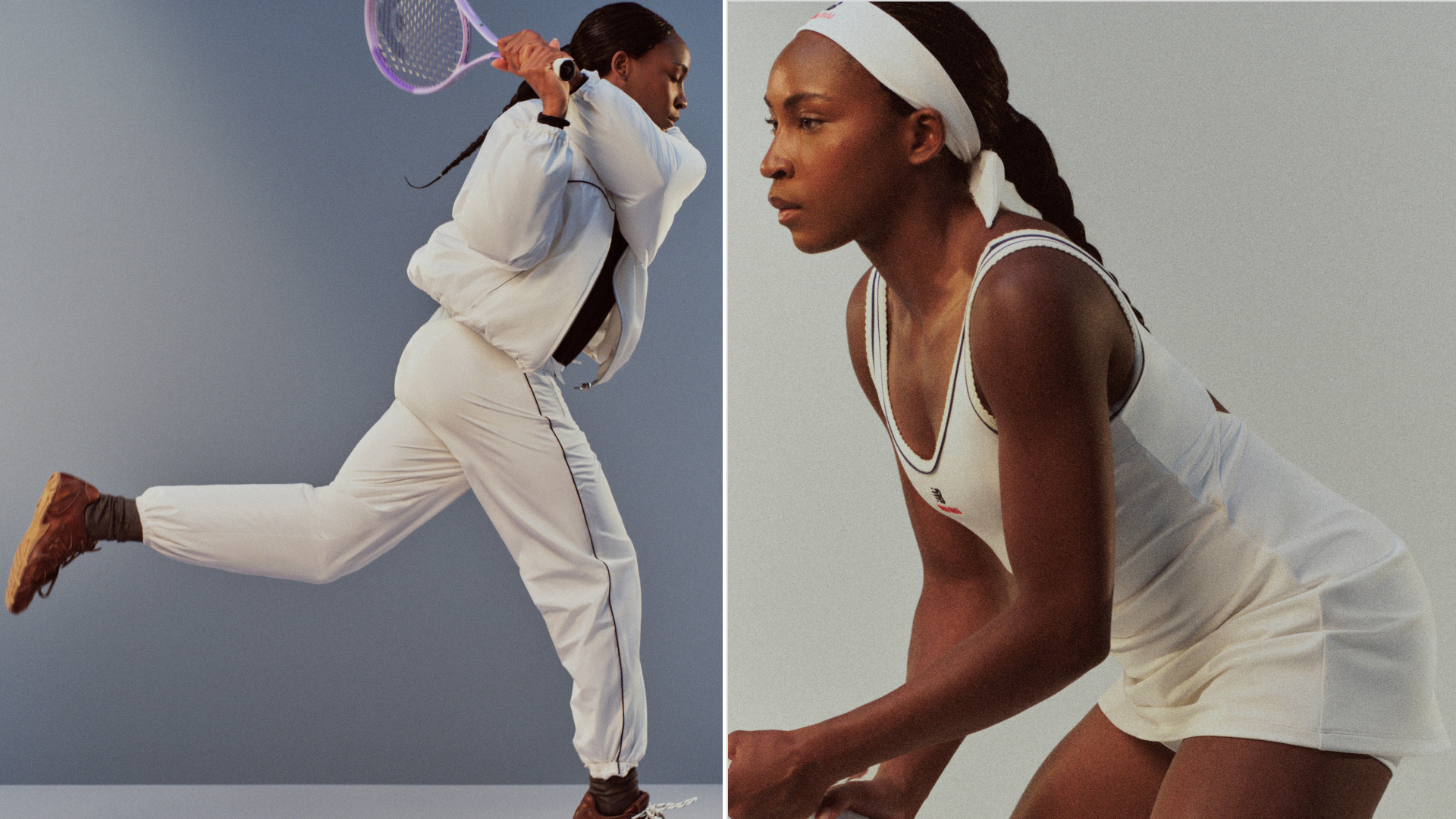 Coco Gauff's next collaboration with New Balance and Miu Miu features the brown sneaker trend