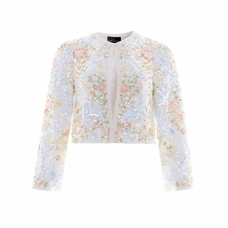 A cutout of a sequinned jacket by Needle & Thread