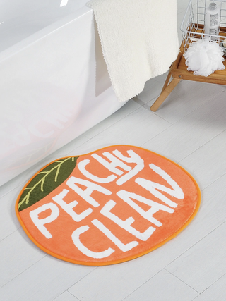 Peachy clean bath mat