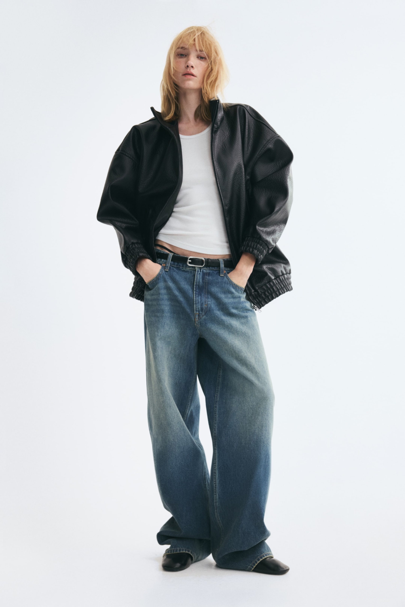 Oversized Coated Jacket