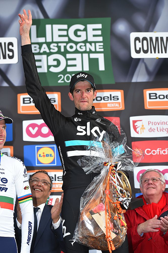 Wout Poels (Team Sky) wins Liege-Bastogne-Liege