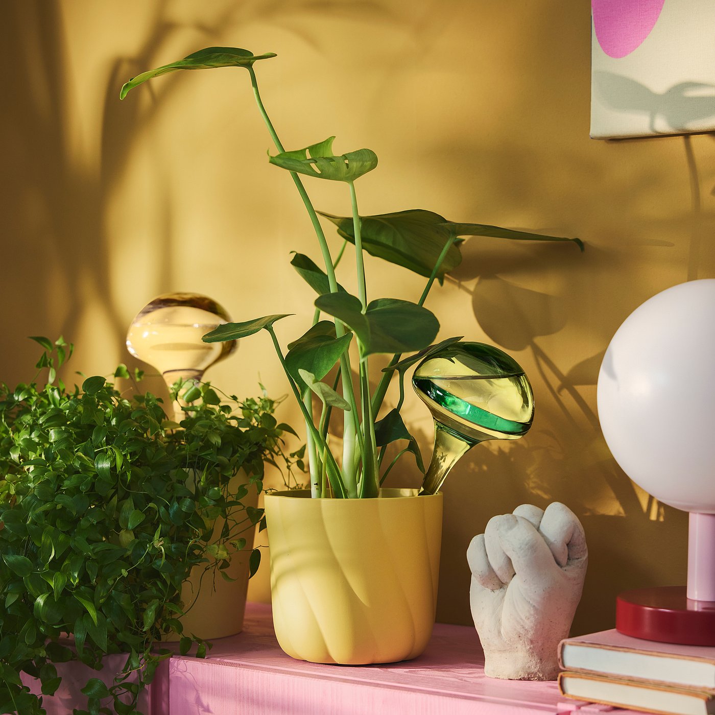 Doftrips Self-Watering Insert - Glass/pink Green 14 Oz