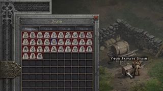 Inventory showing Runes in Diablo 2 Resurrected