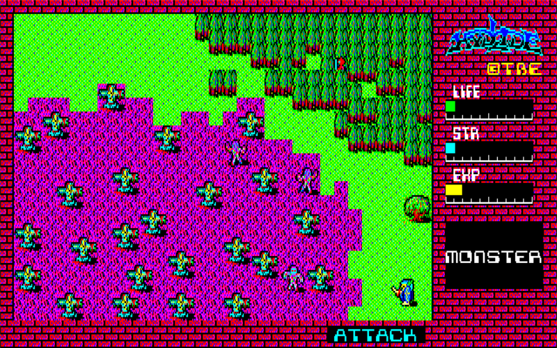 Hydlide, a classic PC JRPG