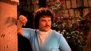 Jack Black being a sex panther in Nacho Libre