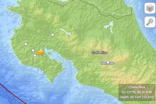 earthquake map