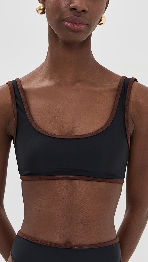 Jade Swim Rounded Edges Top