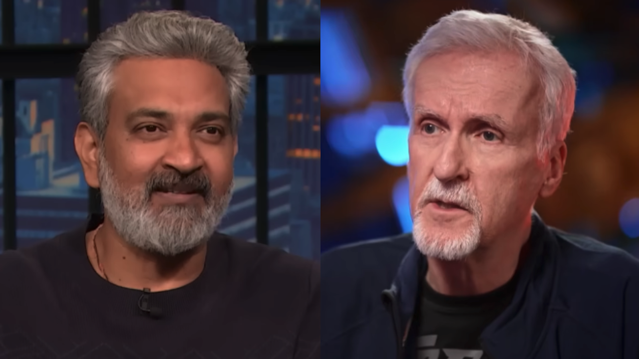 SS。ラジャマウリとジェームズ・キャメロンが並んで