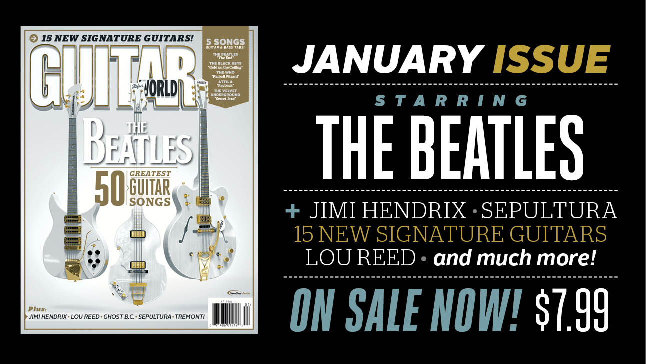 January 2014 Guitar World The Beatles 50 Greatest Guitar