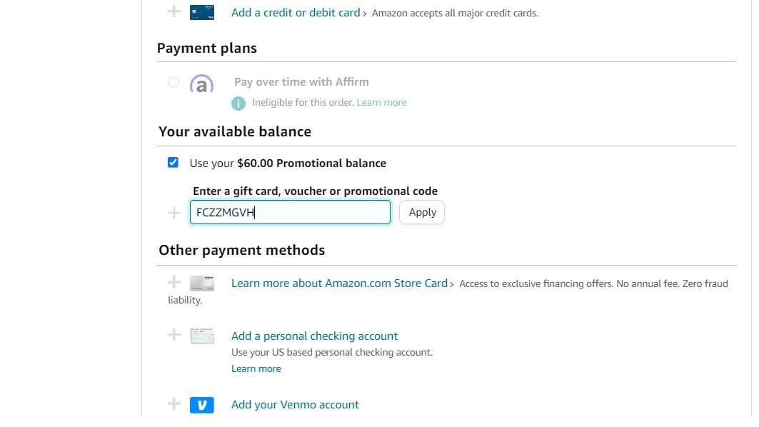 How to use the code at checkout
