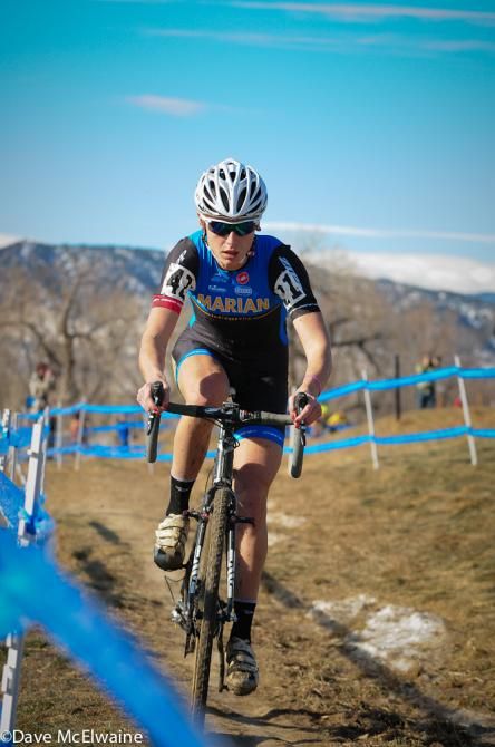 Allie Dragoo (Marian) late in the race