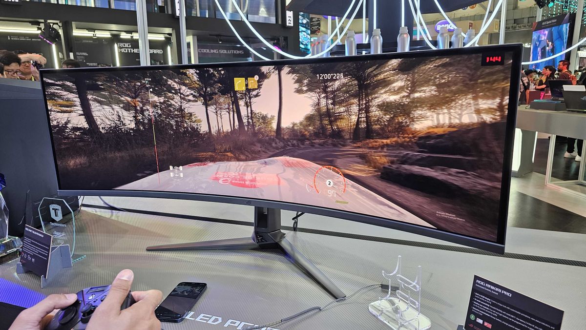 This massive OLED gaming monitor uses AI to prevent burn-in