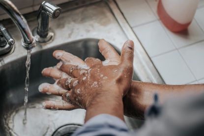 skin protection hand washing