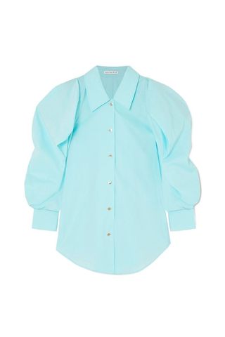 Julia Oversized Cotton-Blend Poplin Shirt