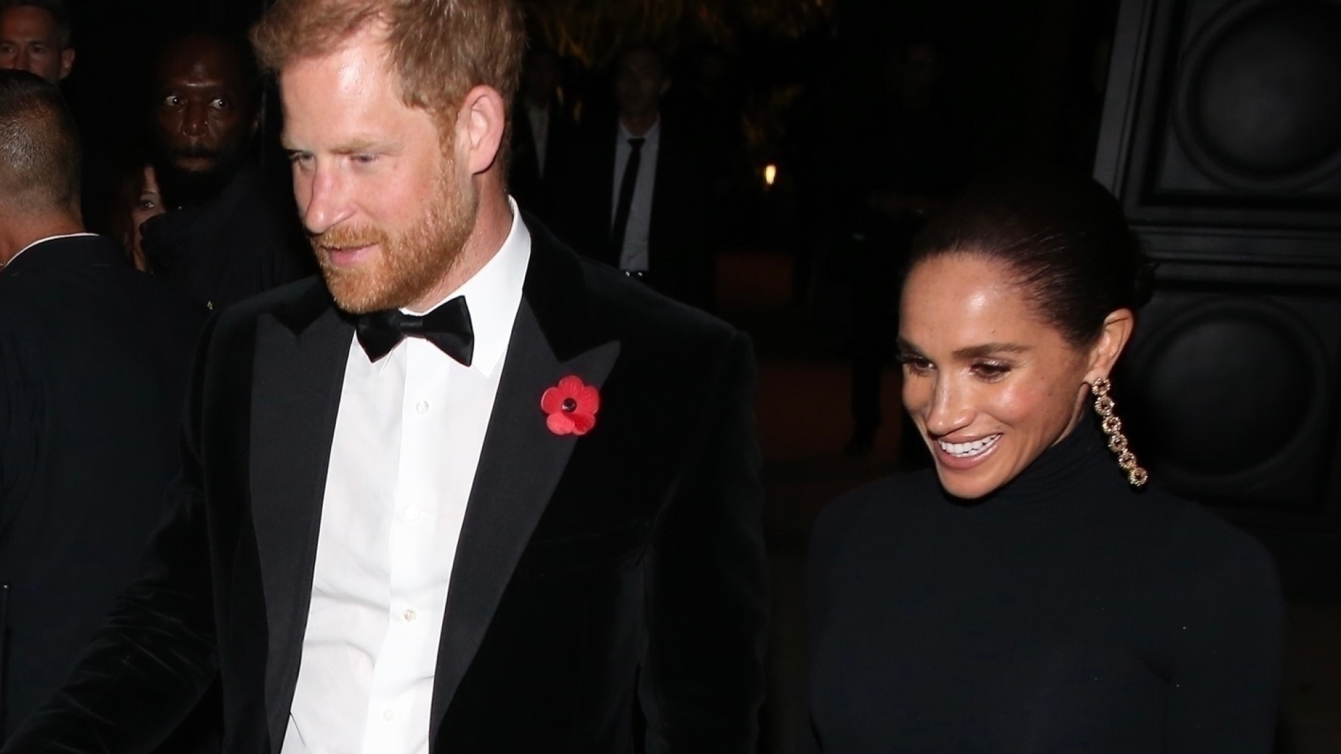 Prince Harry and Meghan Markle attend Kris Jenner&#039;s James Bond-themed 70th birthday party