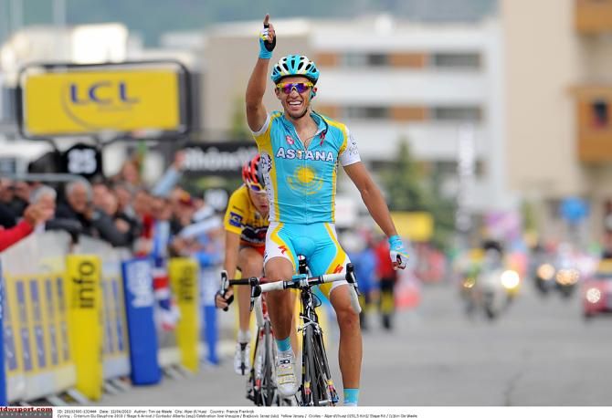 Bang! Alberto Contador fires off his bullets in 2010