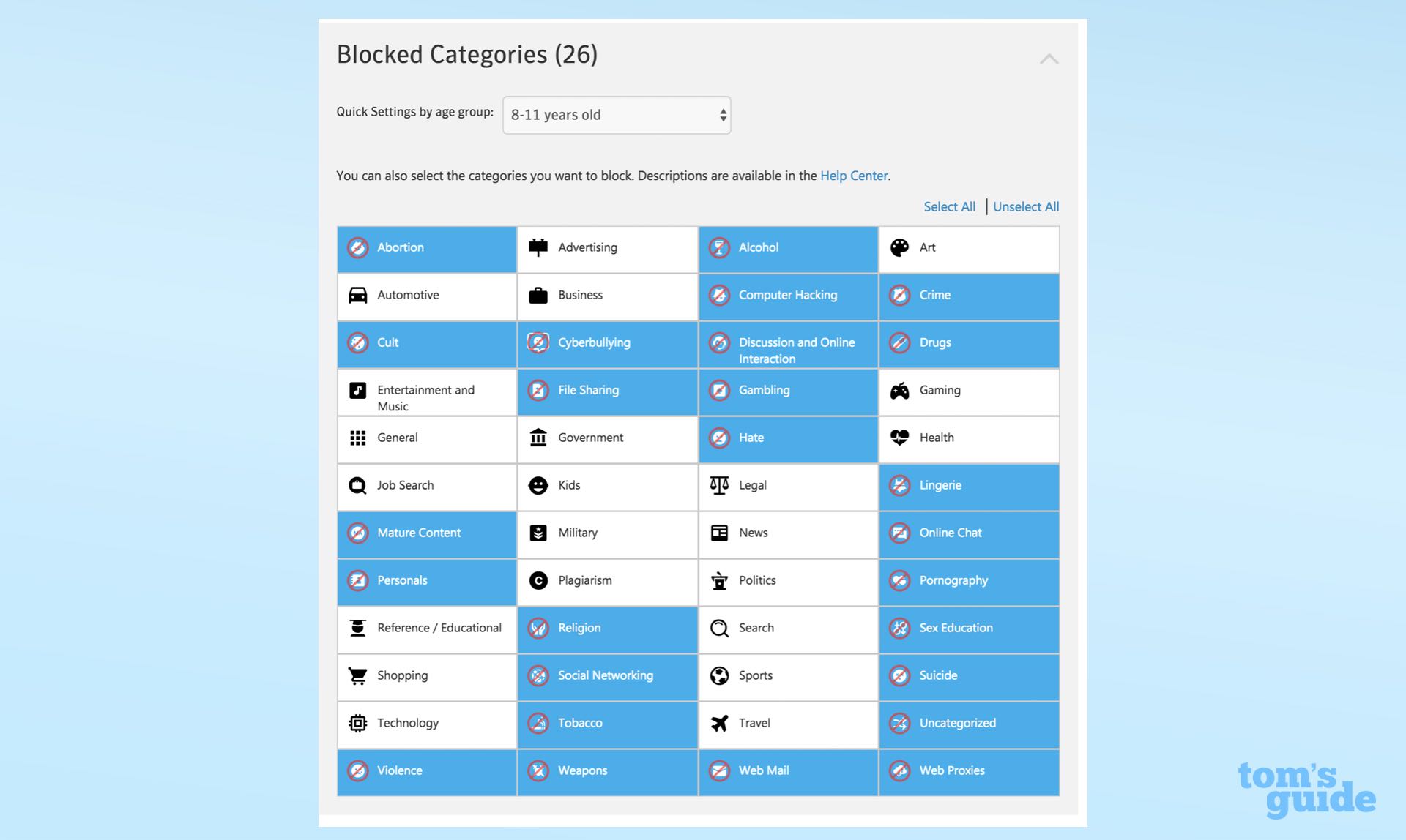 best parental control apps: Norton Family screenshot