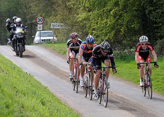 Dan Craven and Malcolm Elliott chase group. East Midlands CiCLE Classic 2010