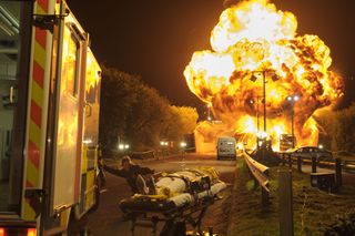 The fuel tanker explosion that led to Sam's death.