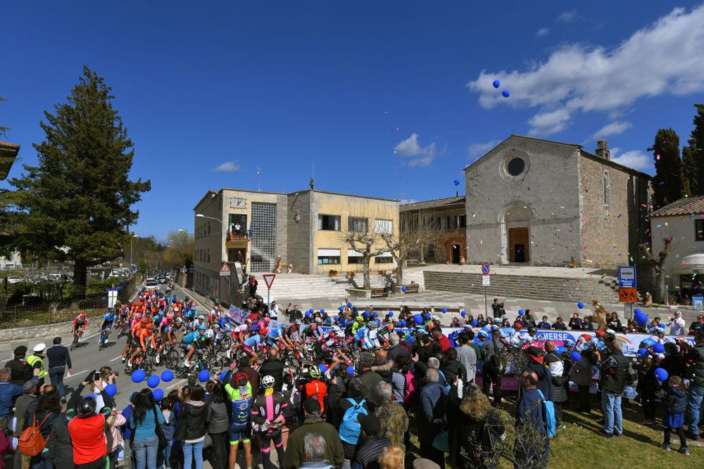 At the start of stage 3 of Tirreno-Adriatico