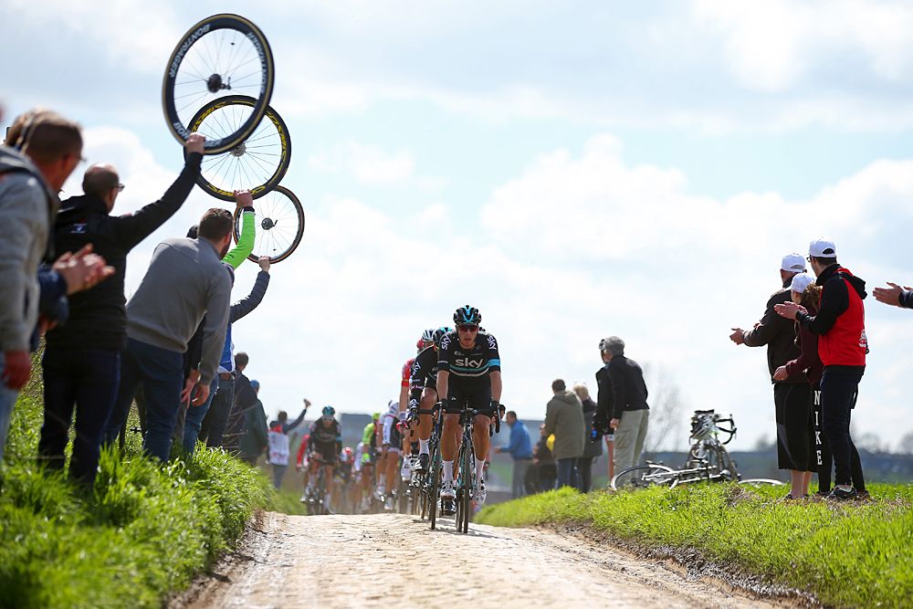 Danny van Poppel (team Sky) at Paris-Roubaix