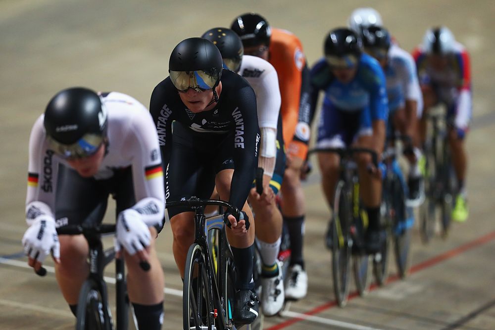 Campbell Stewart (New Zealand) in the men's Omnium