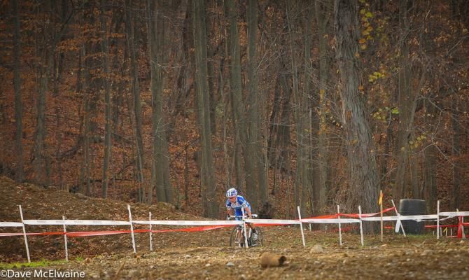 Katerina Nash (Luna Pro Team) by herself as she came out of the woods