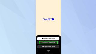 ChatGPT mobile login