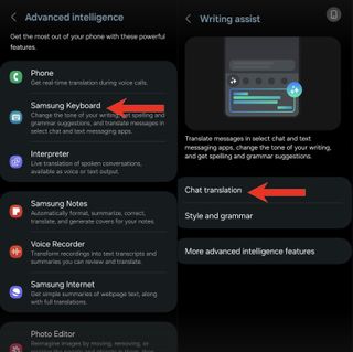 Steps to enable Advanced Intelligence on Galaxy S24
