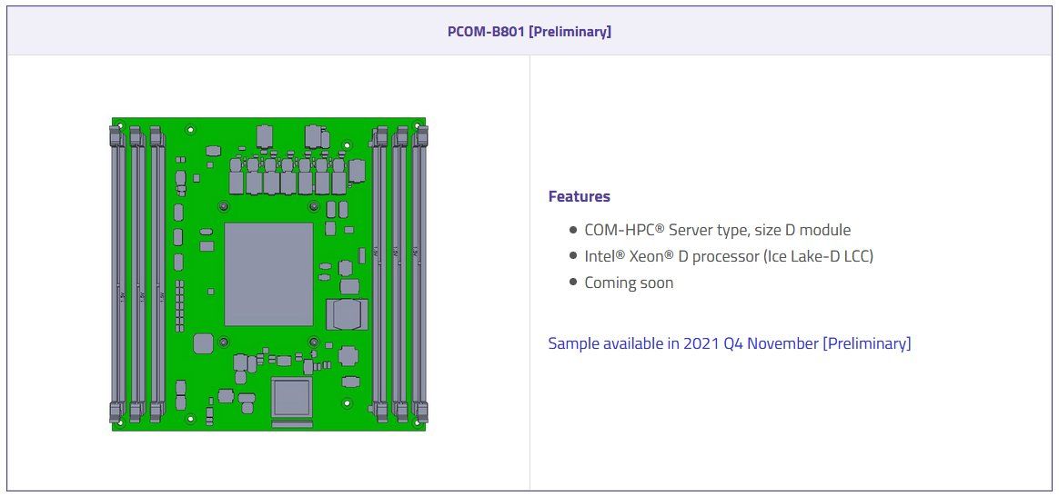 Ice Lake-D Specs