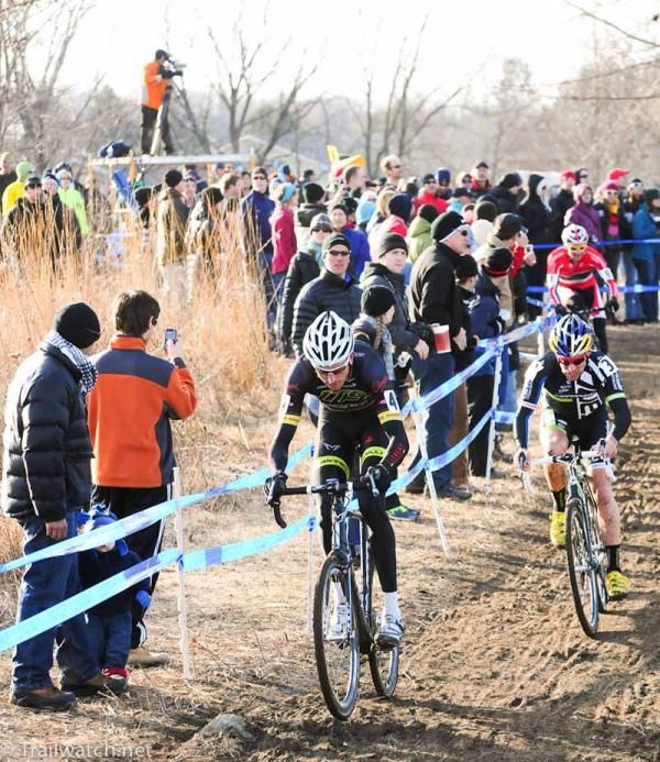 Ryan Trebon (LTS-Felt) leading Tim Johnson on lap two
