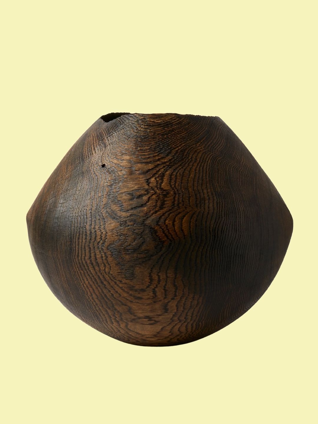 Friedemann Buehler, Hand-Turned Dark Brown Oak Bowl