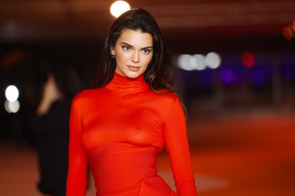 Kendall Jenner in a red dress