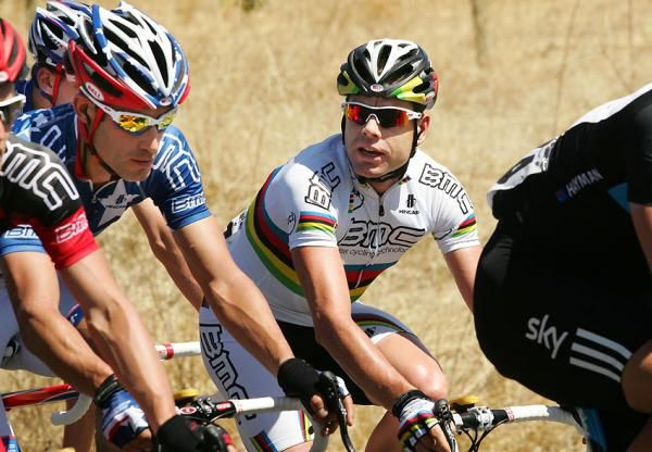 BMC's Cadel Evans and George Hincape.