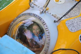 Jane McDonald in a submarine