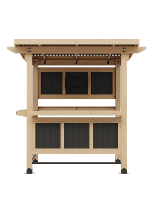 Outdoor Double Bar Gazebo With TV Mount