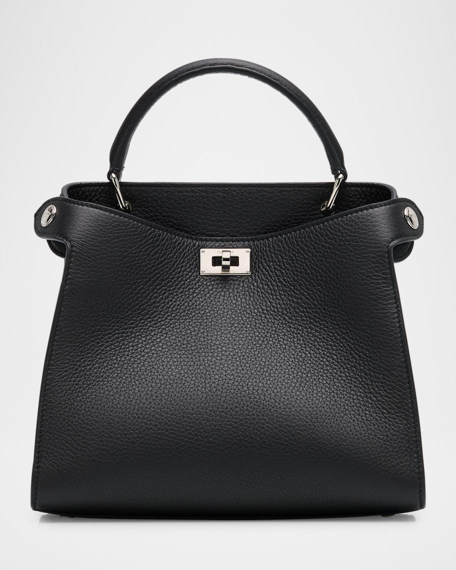 Lutece Mini Grained Leather Top-Handle Bag