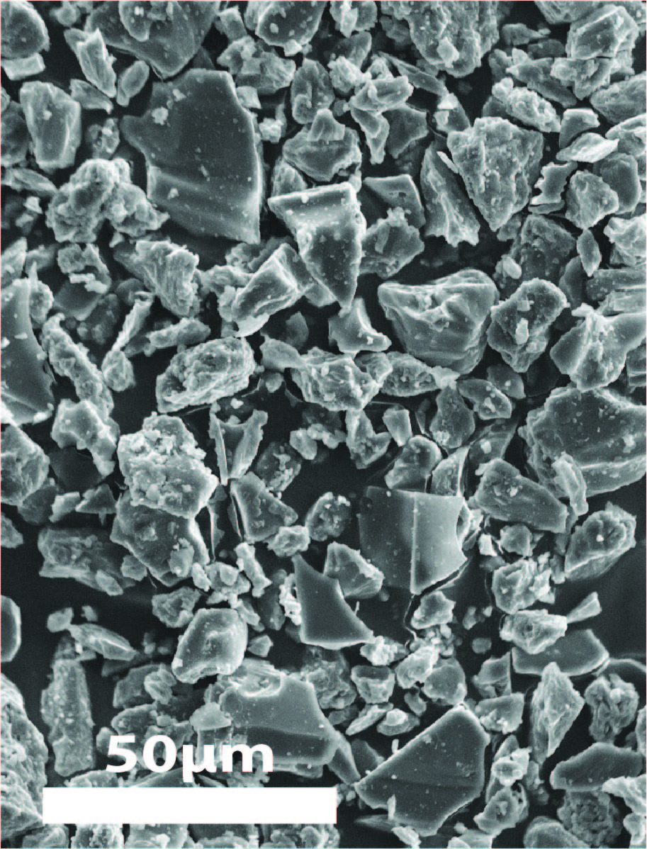 Blocky ash particles indicate a lava-ice eruption.