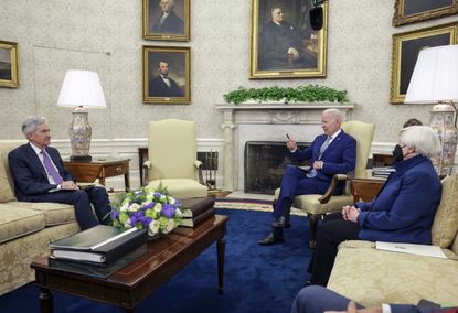 President Biden meets with Jerome Powell, Janet Yellen on May 31, 2022